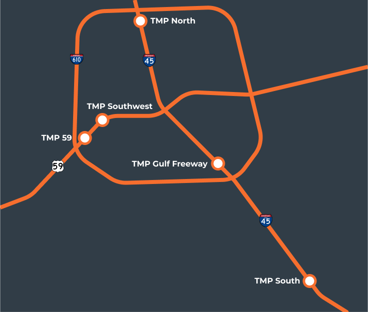 Road map of Team Mancuso Powersports locations